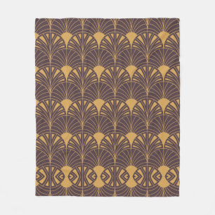 Cobertor De Velo padrão Art Deco com motivos em forma de leque