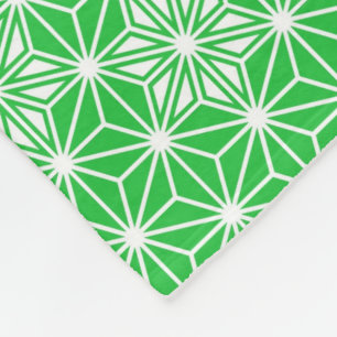 Cobertor De Velo Padrão Asanoha japonês - verde-jade