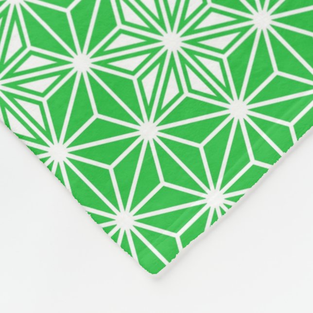 Cobertor De Velo Padrão Asanoha japonês - verde-jade (Quina)
