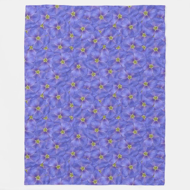 Cobertor De Velo Padrão Azul de Linho Invisível (Frente)
