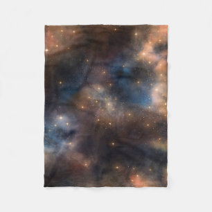 Cobertor De Velo Padrão Azul Preto Galáxia Espaço Estrelas Estrelad