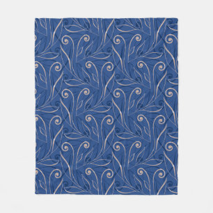 Cobertor De Velo Padrão Blue Swirls