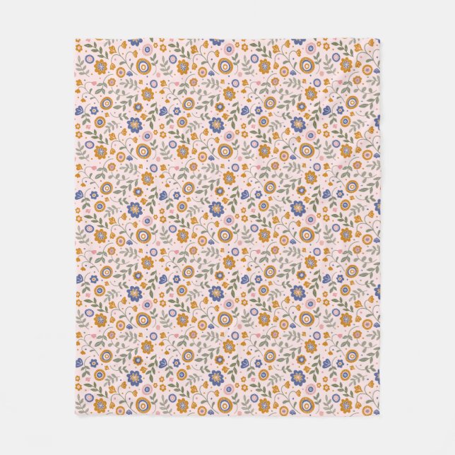 Cobertor De Velo Padrão Boho 01.w Lpink BG (Frente)