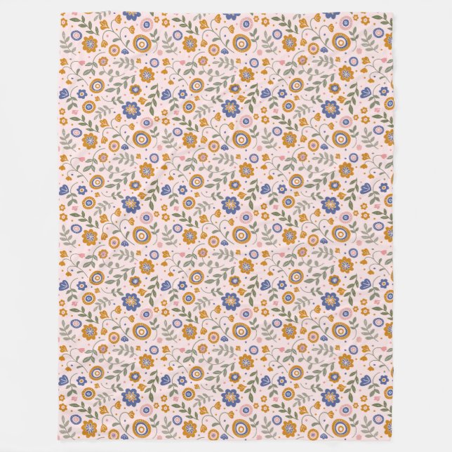 Cobertor De Velo Padrão Boho 01.w Lpink BG (Frente)