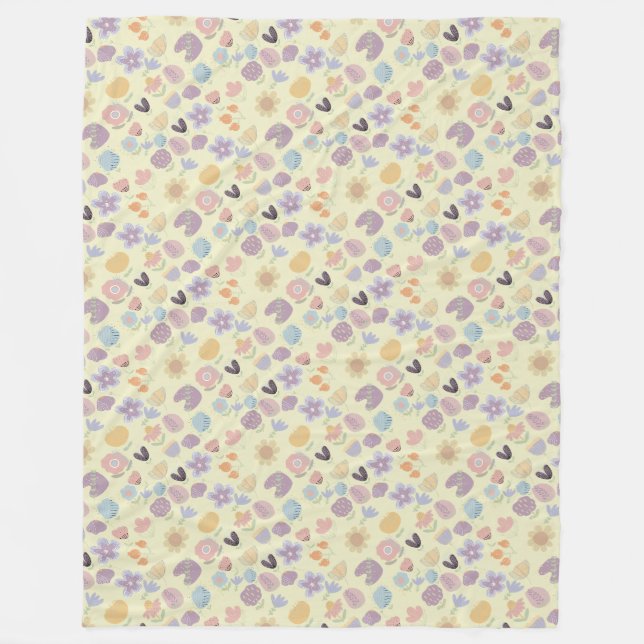 Cobertor De Velo Padrão Boho 02.w LYellow BG (Frente)