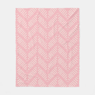Cobertor De Velo Padrão bonito Chevron Pink Fleece Blanket