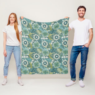 Cobertor De Velo Padrão Botânico Boho Floral