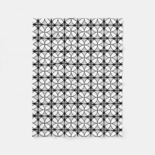 Cobertor De Velo Padrão Clássico de Remessa Preto e Branco