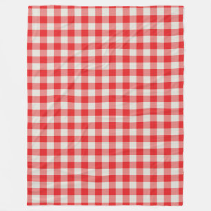 Cobertor De Velo Padrão Clássico de Verificação de Gingham Verm