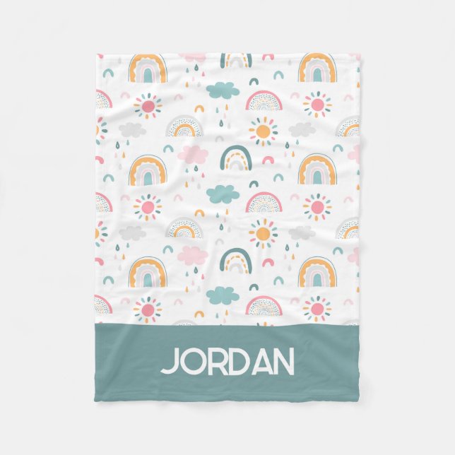 Cobertor De Velo Padrão Climático Bastante (Frente)