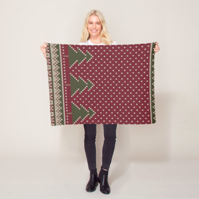 Cobertor De Velo Padrão conhecido com árvores de Natal (In Situ)