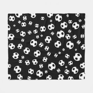 Cobertor De Velo Padrão contínuo de bola de futebol