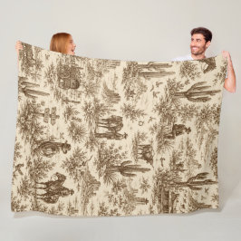 Cobertor De Velo Padrão contínuo de Toile do Deserto Ocidental Vint