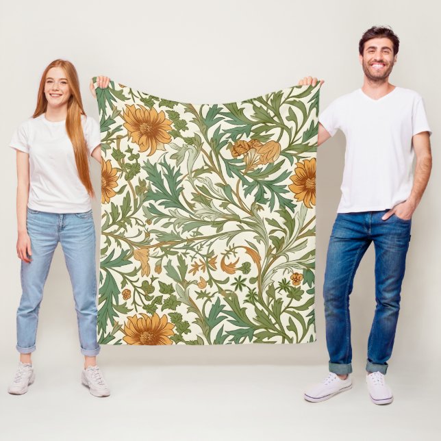 Cobertor De Velo Padrão contínuo estilo Artes e Ofícios (In Situ)