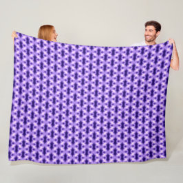 Cobertor De Velo Padrão Cruzado do Dragão Persa Roxo