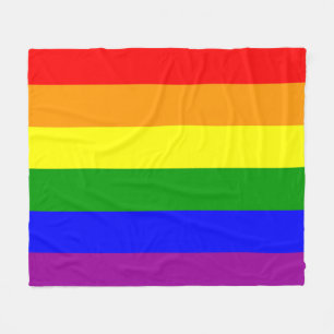 Cobertor De Velo padrão da bandeira arco-íris do Orgulho Gay