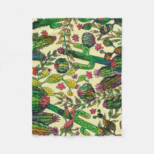 Cobertor De Velo Padrão da Família Cactus