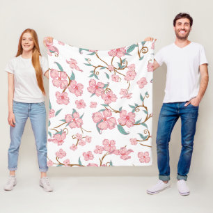 Cobertor De Velo Padrão das flores assustadoras 4