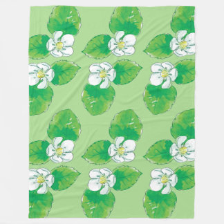 Cobertor De Velo padrão das flores de morango