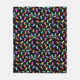 Cobertor De Velo Padrão das luzes de Natal