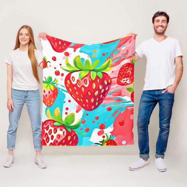 Cobertor De Velo Padrão de abertura de morango (In Situ)
