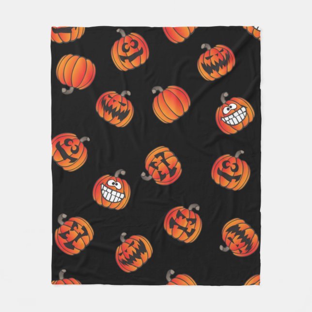 Cobertor De Velo Padrão de abóbora (Frente)