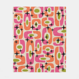 Cobertor De Velo Padrão de Abstrato cósmico moderno do Meio século 