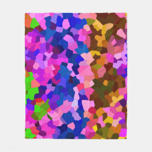 Cobertor De Velo Padrão de Abstrato Cristal Iridescente