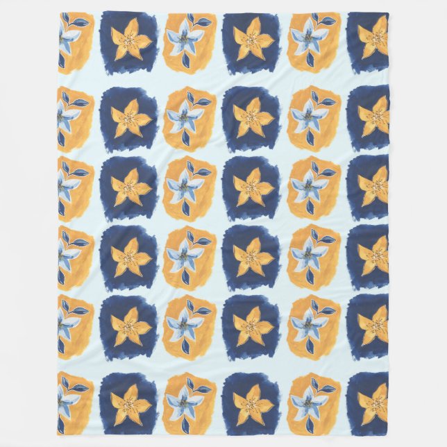 Cobertor De Velo Padrão de abstrato da ventoinha (Frente)