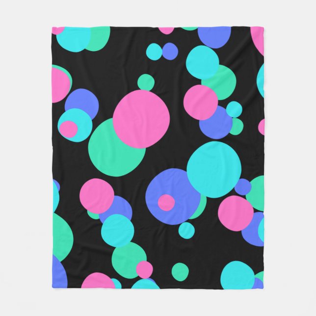 Cobertor De Velo Padrão de Abstrato de bolhas (Frente)