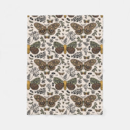 Cobertor De Velo Padrão de Abstrato de flores silvestres da Boêmia