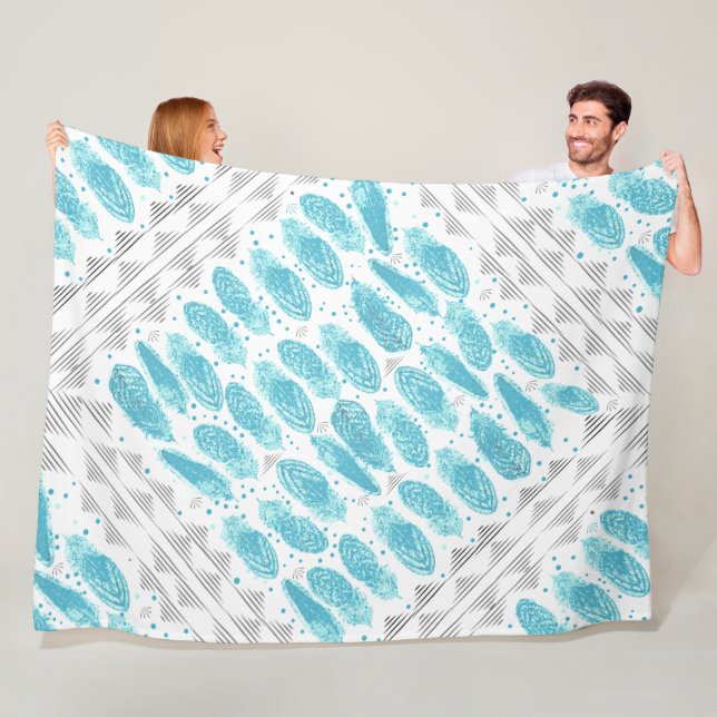 Cobertor De Velo Padrão de Abstrato moderno do Boys Room (In Situ)