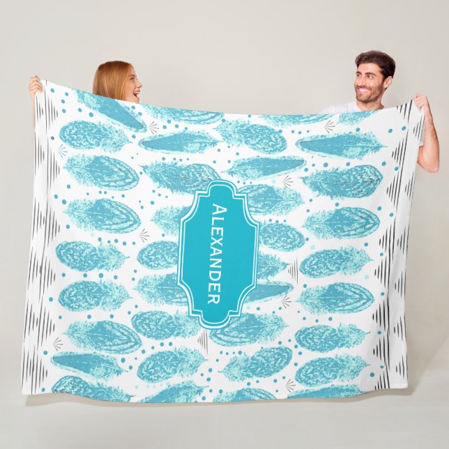 Cobertor De Velo Padrão de Abstrato moderno do Boys Room (In Situ)