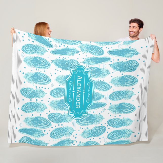 Cobertor De Velo Padrão de Abstrato moderno do Boys Room (In Situ)