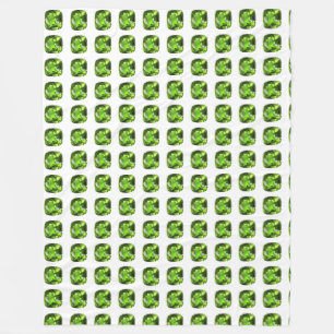 Cobertor De Velo Padrão de Abstrato Verde