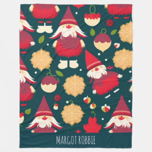 Cobertor De Velo Padrão de Água das Decorações de Natal do Papai No