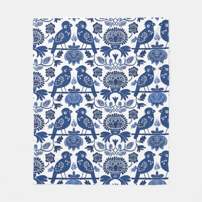 Cobertor De Velo Padrão de arte folclórica finlandês (Frente)