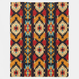 Cobertor De Velo Padrão de Arte Tribal Striped