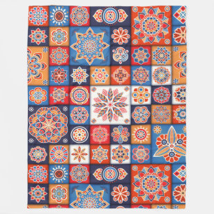 Cobertor De Velo Padrão de Azulejo de Mandala/Marrocos