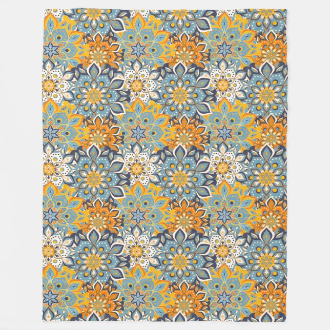 Cobertor De Velo Padrão de Azulejo de Mandala/Marrocos (Frente)