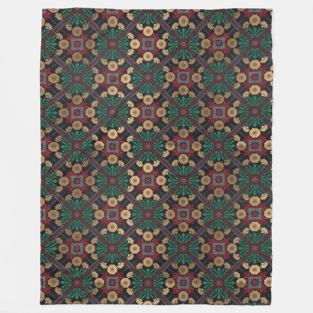 Cobertor De Velo Padrão de Azulejo de Mandala/Marrocos (Frente)