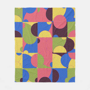 Cobertor De Velo Padrão de Azulejos Vintage Retro 1960s