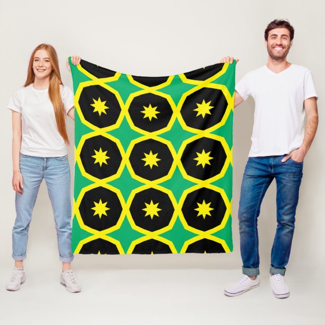 Cobertor De Velo padrão de bandeira da Jamaica (In Situ)