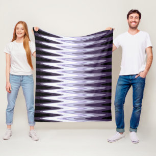 Cobertor De Velo Padrão de bege roxo escuro da Cinza branca preta 