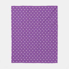 Cobertor De Velo Padrão de bolinhas fundo roxo sem emenda 