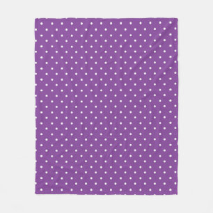 Cobertor De Velo Padrão de bolinhas fundo roxo sem emenda