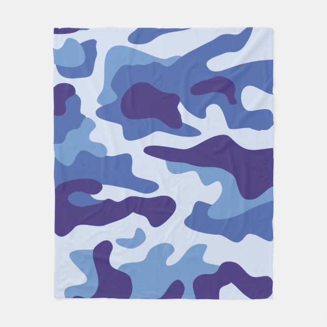 Cobertor De Velo Padrão de camuflagem azul (Frente)