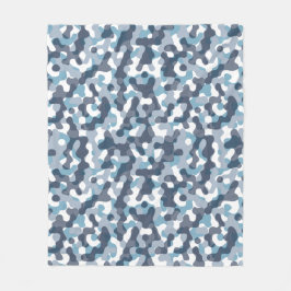 Cobertor De Velo Padrão de camuflagem azul no marinho