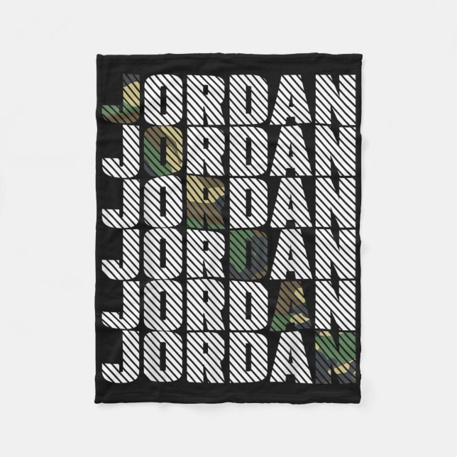 Cobertor De Velo Padrão de Camuflagem Diagonal Jordan Camo Verde Ca (Frente)