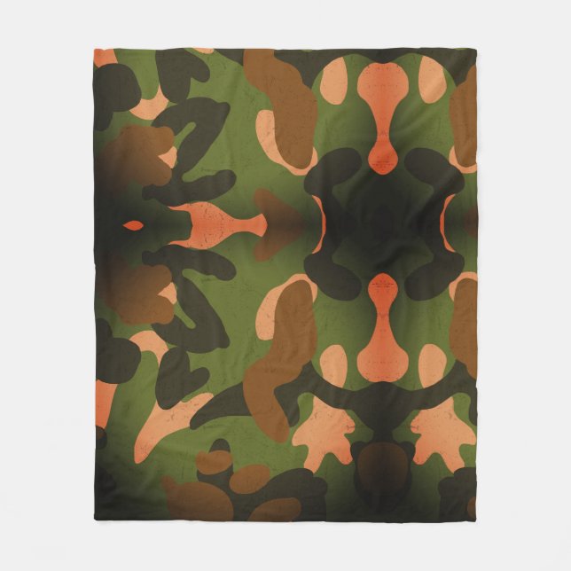 Cobertor De Velo Padrão de Camuflagem Militar Clássico (Frente)